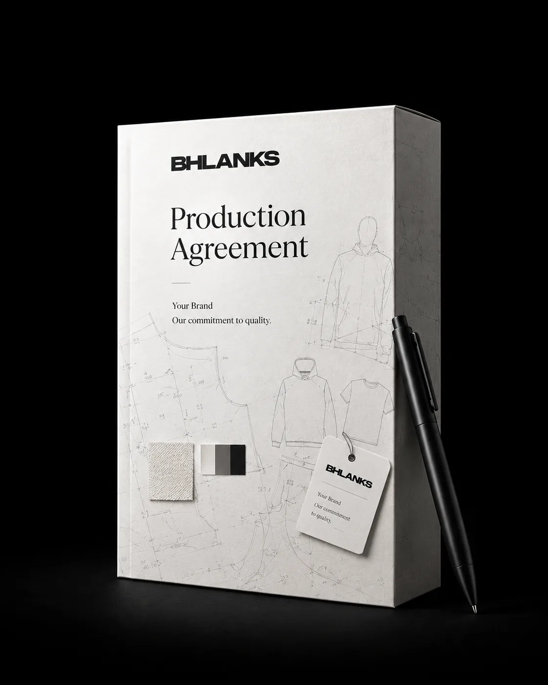 Signed agreement document with pen